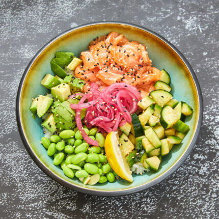 salmon poke bowl