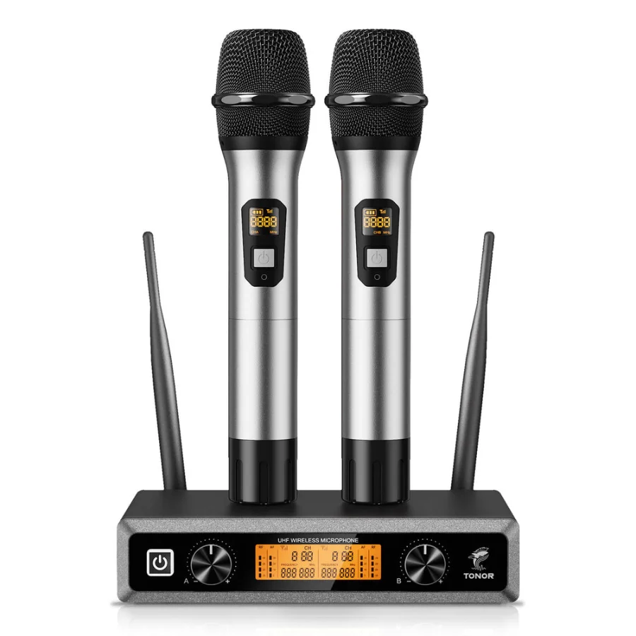 Tonor TW-840 wireless microphone set with 2 handheld microphones